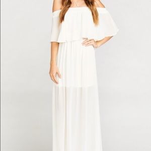 Hacienda Maxi Dress in Wedding Cake Chiffon